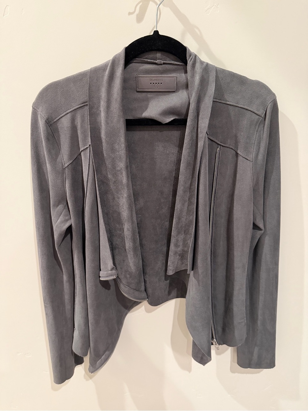 Blank NYC Gray Suede Jacket